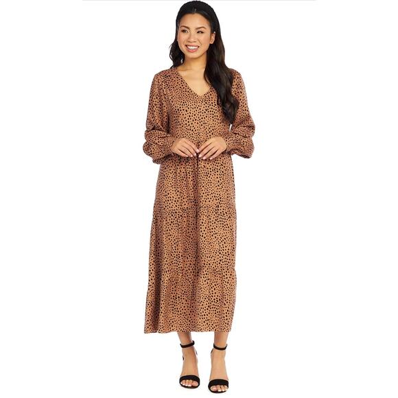 NWT Mud Pie Petal Tiered Women's Large Maxi Dress - Picture 6 of 9